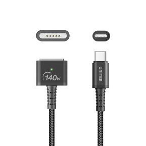 Kabel zasilający Unitek USB-C do MagSafe 3 C14121BK-2M - zdjęcie poglądowe 3