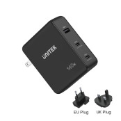 Ładowarka sieciowa Unitek P1115A GaN 2x USB-C 1x USB-A - 140W, Czarna