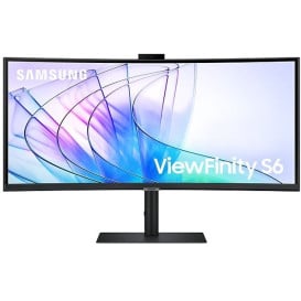 Monitor Samsung ViewFinity S6 S65VC LS34C652VAUXEN - 34"/3440x1440 (UWQHD)/100Hz/21:9/zakrzywiony/VA/5 ms/kamera/USB-C/Czarny