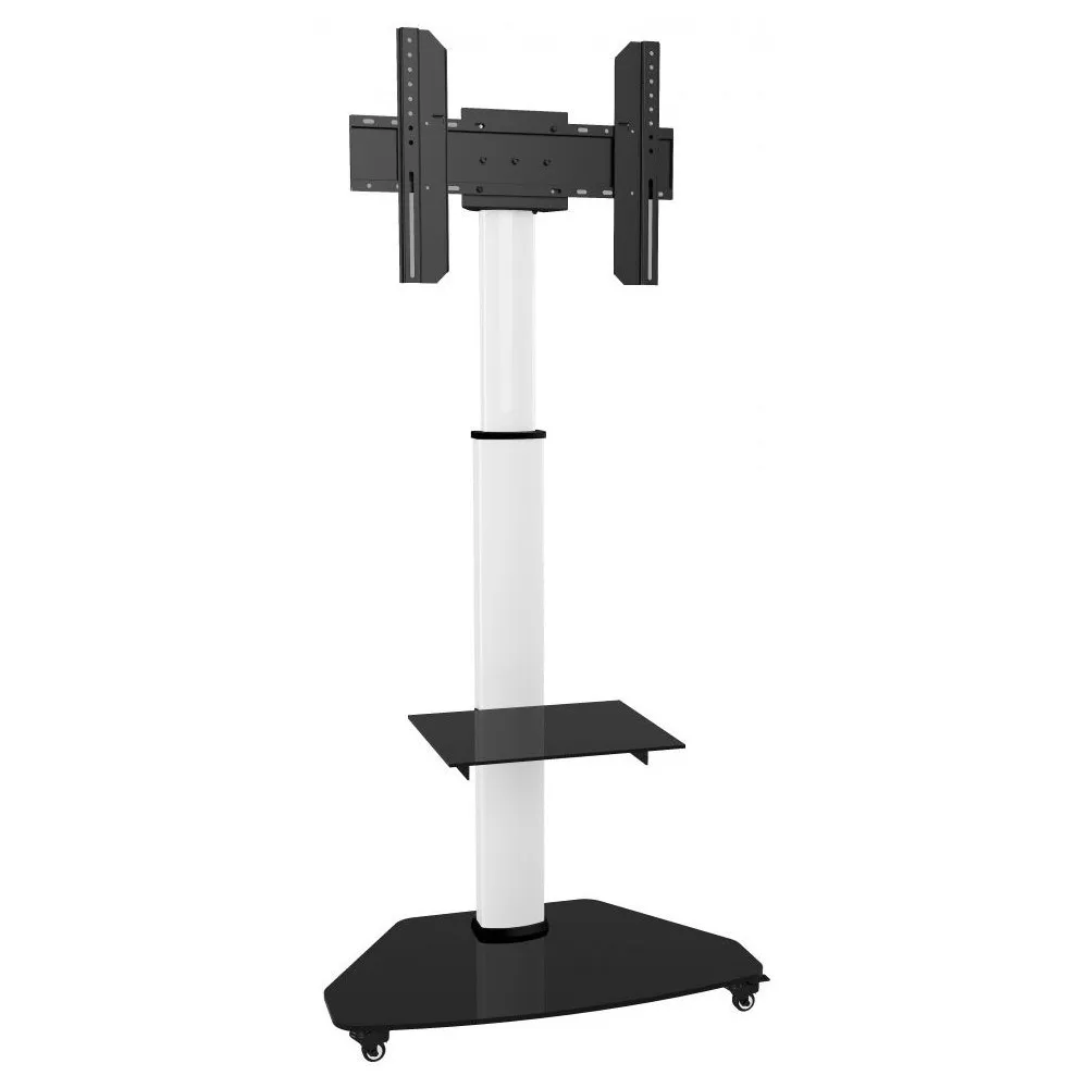 Stojak podłogowy mobilny na monitor Techly LED/LCD 37-70" ICA-TR3WH - 40 kg/1 półka/Szary/Czarny | Sklep ITnes.pl - IT for BUSIN