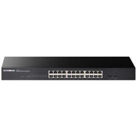 Switch niezarządzalny EDIMAX GS-1026 V3 - 24x 100|1000Mbps RJ45, 2x 1000Mbps SFP