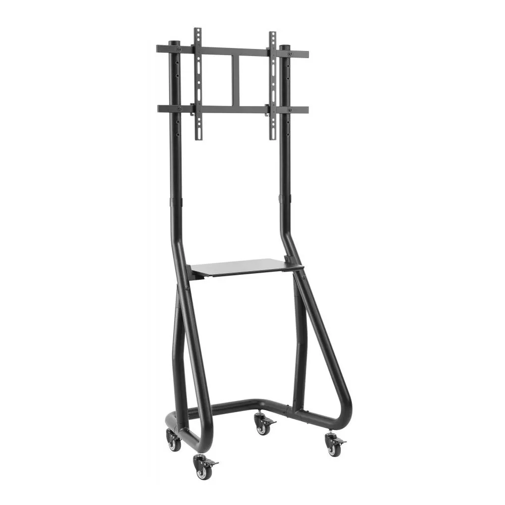 Stojak podłogowy mobilny na monitor Techly 37-80" 107128 - 100 kg/1 półka/Czarny | Sklep ITnes.pl - IT for BUSINESS