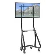 Stojak podłogowy mobilny na monitor Techly 37-80" 107128 - 100 kg/1 półka/Czarny | Sklep ITnes.pl - IT for BUSINESS