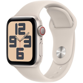 Smartwatch Apple Watch SE 40mm GPS + Cellular alu księżycowa poświata z paskiem sportowym księżycowa poświata MRFX3QP/A - S|M