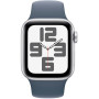 Smartwatch Apple Watch SE 40mm GPS + Cellular alu srebrny z paskiem sportowym w kolorze sztormowego błękitu MRGJ3QP/A - S|M