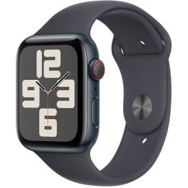 Smartwatch Apple Watch SE 44mm GPS + Cellular alu w kolorze północy z paskiem sportowym w kolorze północy MRH53QP/A - S|M