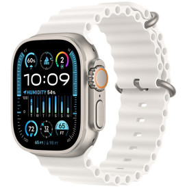 Smartwatch Apple Watch Ultra 2 MREJ3RB/A - 49 mm GPS + Cellular tytan z paskiem Ocean w kolorze białym