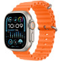 Smartwatch Apple Watch Ultra 2 MREH3GK/A - 49 mm GPS + Cellular tytan z paskiem Ocean w kolorze pomarańczowym