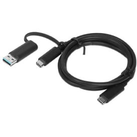 Kabel Lenovo USB-C do USB-C z adapterem USB-A 03X7470 - zdjęcie poglądowe 1