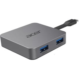 Replikator portów Acer 4in1 UBS-C HP.DSCAB.014 - USB-C, 2x USB-A, HDMI, PD 100W, Szary