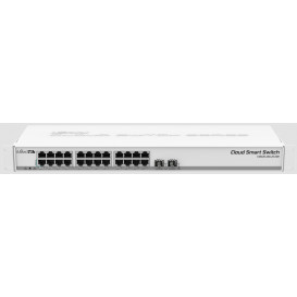 Switch zarządzalny MikroTik Cloud Smart Switch CSS326-24G-2S+RM - 24x 100|1000Mbps RJ45, 2x 10GbE SFP+