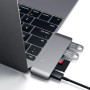 Replikator portów USB-C Satechi Passthrough Hub ST-TCUPM - USB-C, 60W, 2x USB-A, czytnik kart microSD i SD, Szary
