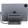 Replikator portów i podstawka pod iPada Satechi ST-TCSHIPM - USB-C, USB-A, 4K HDMI, czytniki kart microSD i SD, Audio, Szary