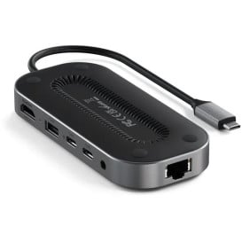 Replikator portów Satechi USB4 Multiport w2.5G Ethernet ST-U4MGEM - 2x UBS-C, USB-A, 8K HDMI, 2.5G Ethernet, Audio, Szary