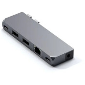 Replikator portów USB-C Satechi Pro Hub mini ST-UCPHMIM - 2xUSB-C, 2x USB-A, Ethernet, Audio, Szary