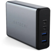 Ładowarka sieciowa Satechi Desktop 108W Pro ST-TC108WM - 2x USB-C PD 90W|18W, 2X USB-A 12W, Szara
