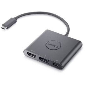 Replikator portów Dell Adapter USB-C do HDMI/DP z funkcją przenoszenia zasilania 470-AEGY - Czarny