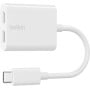 Adapter Belkin RockStar USB-C Audio Charge Adapter F7U081BTWH - zdjęcie poglądowe 4