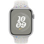 Pasek sportowy Nike Apple Watch Sport Band Regular MUV13ZM/A - 45 mm, M|L, Czysta platyna