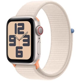 Smartwatch Apple Watch SE GPS + Cellular alu księżycowa poświata z opaską sportową księżycowa poświata MRG43QP/A - 40mm