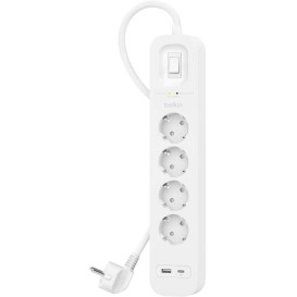 Listwa antyprzepięciowa Belkin SurgePlus SRB001VF2M - 4 gniazda schuko, USB-A, USB-C, 2 m