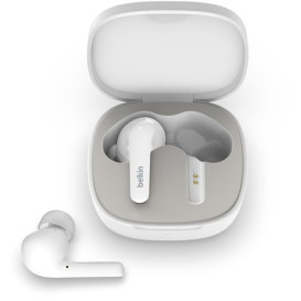 Słuchawki bezprzewodowe douszne Belkin SoundForm Flow Noise Cancelling Earbuds AUC006BTWH - Białe