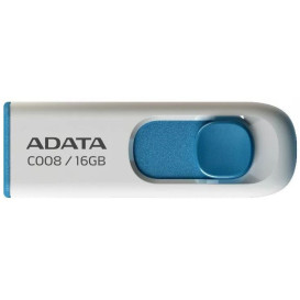 Pendrive ADATA C008 16GB USB 2.0 AC008-16G-RWE - Biały, Niebieski