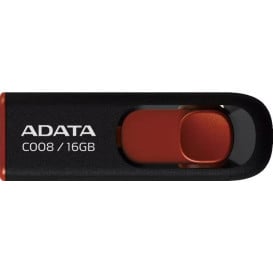 Pendrive ADATA C008 16GB USB 2.0 AC008-16G-RKD - Czarny, Czerwony