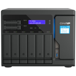 Serwer NAS QNAP Tower TS-855X-0Y - zdjęcie poglądowe 3