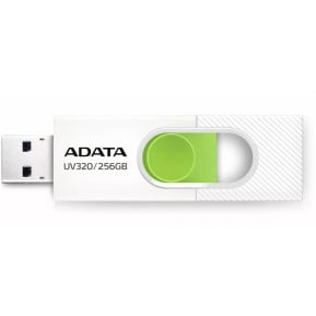 Pendrive ADATA UV320 256GB USB3.2 AUV320-256G-RWHGN - Biały, Zielony