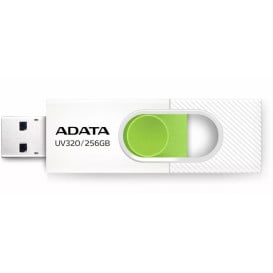 Pendrive ADATA UV320 256GB USB3.2 AUV320-256G-RWHGN - Biały, Zielony