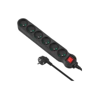 Listwa zasilająca Maclean Energy 6-outlet with switch 2300W MCE187 - 6 gniazd, 3 m, Czarna | Sklep ITnes.pl - IT for BUSINESS