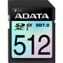 Karta pamięci ADATA SDXC 512GB SD Express 7.0 ASD512GEX3L1-C - 800|700MB|s, Czarna