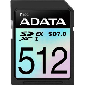 Karta pamięci ADATA SDXC 512GB SD Express 7.0 ASD512GEX3L1-C - 800|700MB|s, Czarna