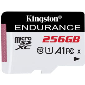 Karta pamięci Kingston microSDXC 256GB High-Endurance SDCE/256GB - Czarna, Biała