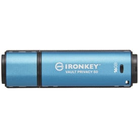 Pendrive Kingston IronKey Vault Privacy 50 16 GB IKVP50/16GB - Niebieski