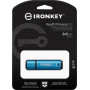 Pendrive Kingston IronKey Vault Privacy 50 64 GB IKVP50/64GB - Niebieski