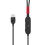 Słuchawki douszne Lenovo Go USB-C ANC 4XD1C99220 - Czarne