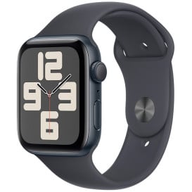 Smartwatch Apple Watch SE 44mm GPS alu w kolorze północy z paskiem sportowym w kolorze północy MRE93QI/A - M|L