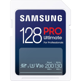Karta pamięci Samsung PRO Ultimate SDXC 128GB UHS-I U3 MB-SY128S/WW - Niebieska