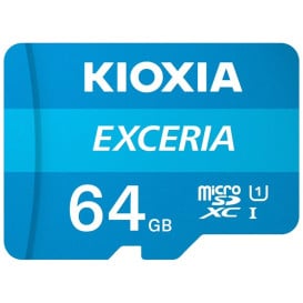 Karta pamięci KIOXIA MicroSDXC EXCERIA 64 GB UHS-I Class 10 LMEX1L064GG2 - Niebieska