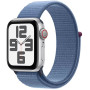 Smartwatch Apple Watch SE 40mm GPS + Cellular alu w kolorze srebrnym z opaską sportową w kolorze zimowego błękitu MRGQ3QP/A