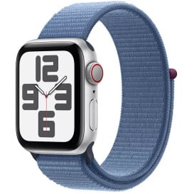 Smartwatch Apple Watch SE 40mm GPS + Cellular alu w kolorze srebrnym z opaską sportową w kolorze zimowego błękitu MRGQ3QP/A