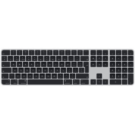 Klawiatura bezprzewodowa Apple Magic Keyboard z Touch ID MMMR3B/A - UK, Czarna, Srebrna