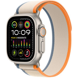 Smartwatch Apple Watch Ultra 2 MRF13RB/A - 49 mm GPS + Cellular tytan z opaską Trail w kolorze pomarańczowy|beżowy, rozm. S|M