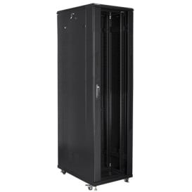 Szafa rack 19" 47U Lanberg FF01-8047-12B - 800 x 1000 x 2270 mm, drzwi szklane