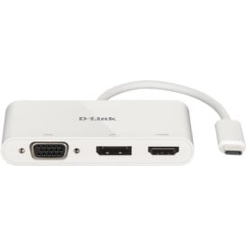 Adapter video D-Link 3in1 USB-C DUB-V310 - HDMI 1.4, VGA, DisplayPort 1.2