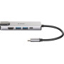 Replikator portów D-Link 5in1 USB-C DUB-M520 - 2x USB-A 3.0, USB-C, HDMI 1.4, RJ-45, PD 60W