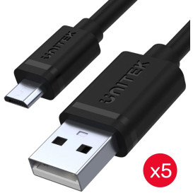 Kable Unitek USB-A do microUSB 2.0 Y-C4007BK - zdjęcie poglądowe 3