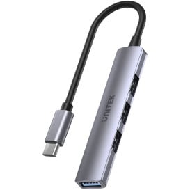 Hub Unitek 4in1 H1208B USB-C - USB-A 3.0, 3x USB-A 2.0